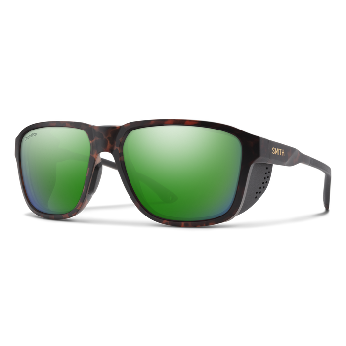 Smith Embark Matte Tortoise | ChromaPop Polarized Green Mirror Lens