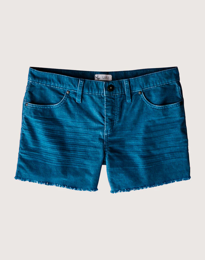 Carve Designs Oahu Cord Short 4 - Womens azul / 2