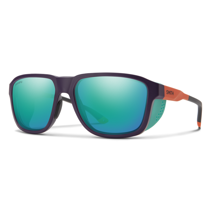 Smith Embark Matte Purple Cinder Hi Viz | ChromaPop Polarized Opal Mirror Lens