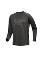 Arcteryx Cormac Logo Long Sleeve - Mens Black Heather / Solitude / S