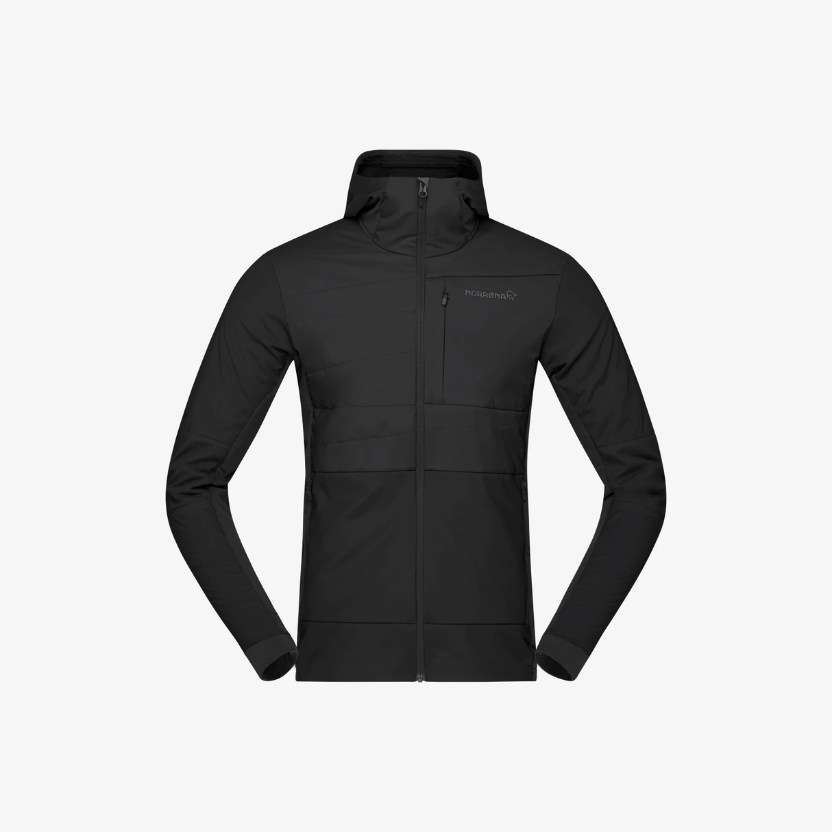 Norrona Falketind Alpha90 Insulated Zip Hood - Mens Caviar Black / M