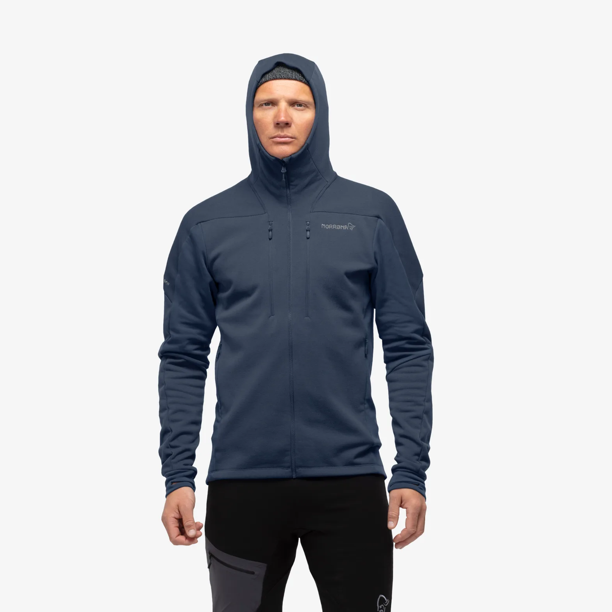 Norrona Trollveggen Powerstretch Pro Zip Hood - Mens