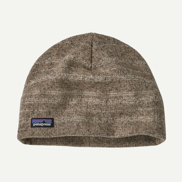 Patagonia Better Sweater Beanie Vinyl Stripe: Seabird Grey / L