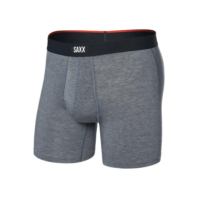 Saxx Vibe Xtra Soft Comfort Boxer Brief - Mens Dark Grey Heather