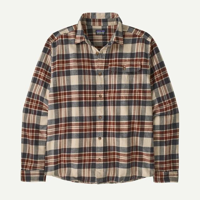 Patagonia Lightweight Fjord Flannel Shirt - Mens Paw: Dried Vanilla / M