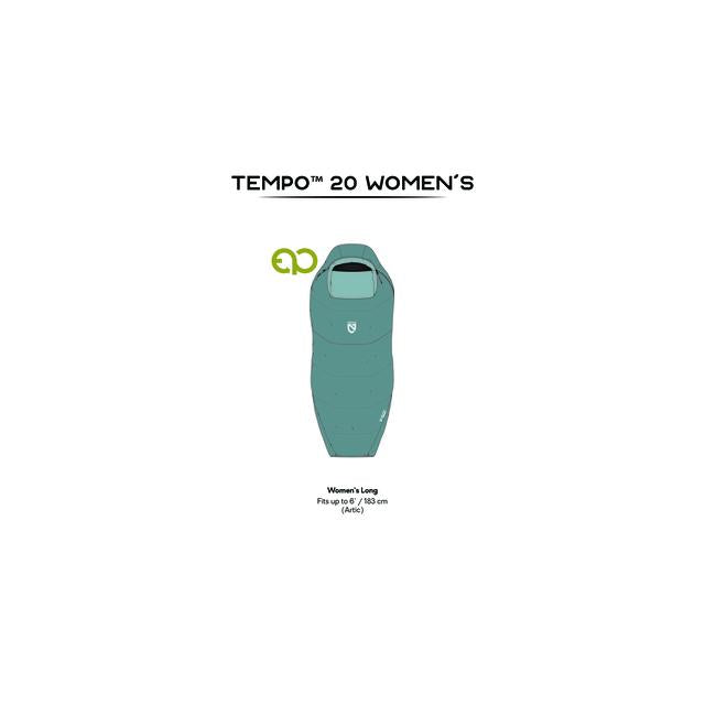 Nemo Tempo Endless Promise Synthetic Sleeping Bag - Womens Arctic-Aquifer / / Regular