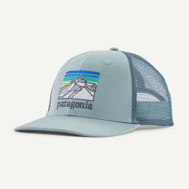 Patagonia Line Logo Ridge Lopro Trucker Hat Thermal Blue