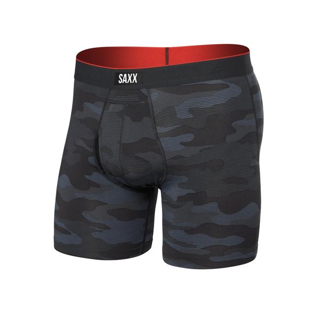 Saxx Multi-Sport Mesh Boxer Brief Remote Camo- Faded Black