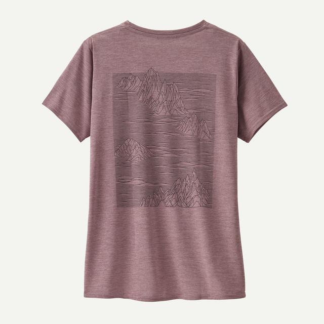 Patagonia Cap Cool Daily Graphic Shirt - Womens Strataspire: Stormy Mauve X-Dye / XS