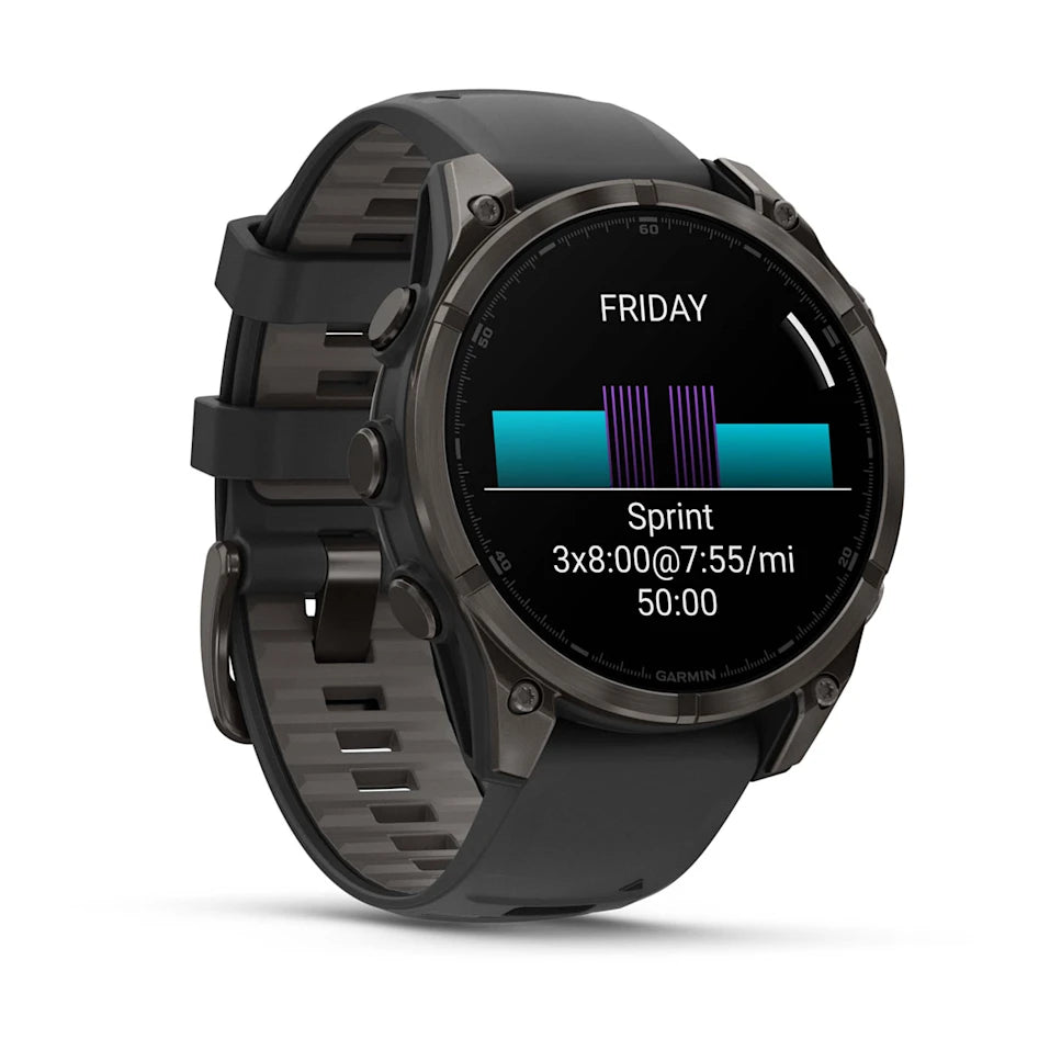Garmin Fenix 8 47 Mm, Amoled, Slate Gray With Black Silicone Band