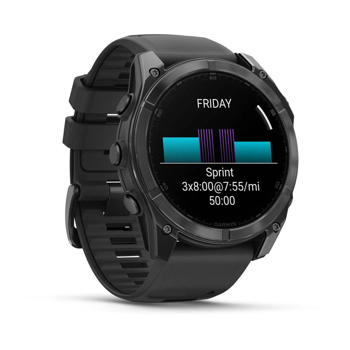 Garmin Fenix 8 51 Mm, Amoled, Slate Gray With Black Silicone Band