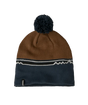 Patagonia Lightweight Powder Town Beanie Skyline Block: Shelter Brown