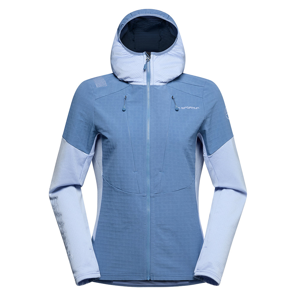 La Sportiva Session Tech Hoody - Womens Moonlight/Stone-Blue / M