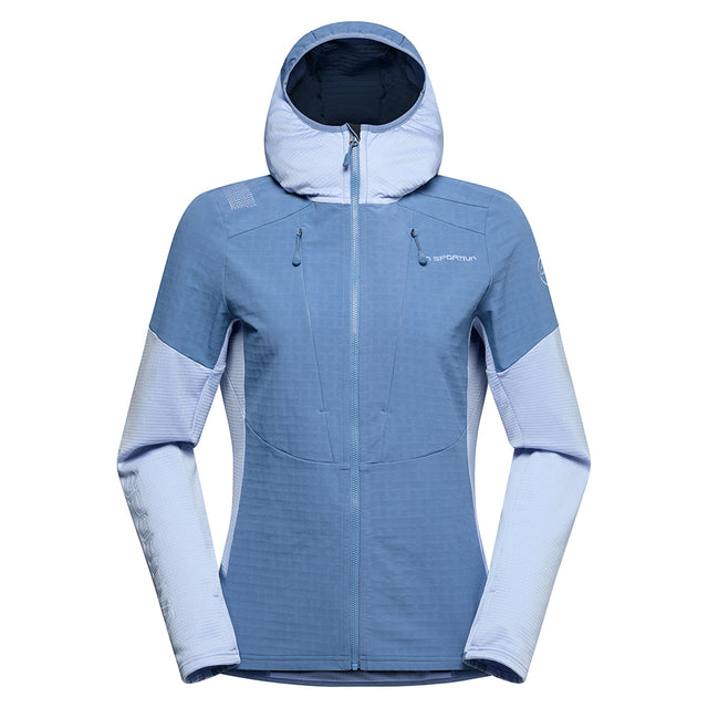 La Sportiva Session Tech Hoody - Womens Moonlight/Stone-Blue / M