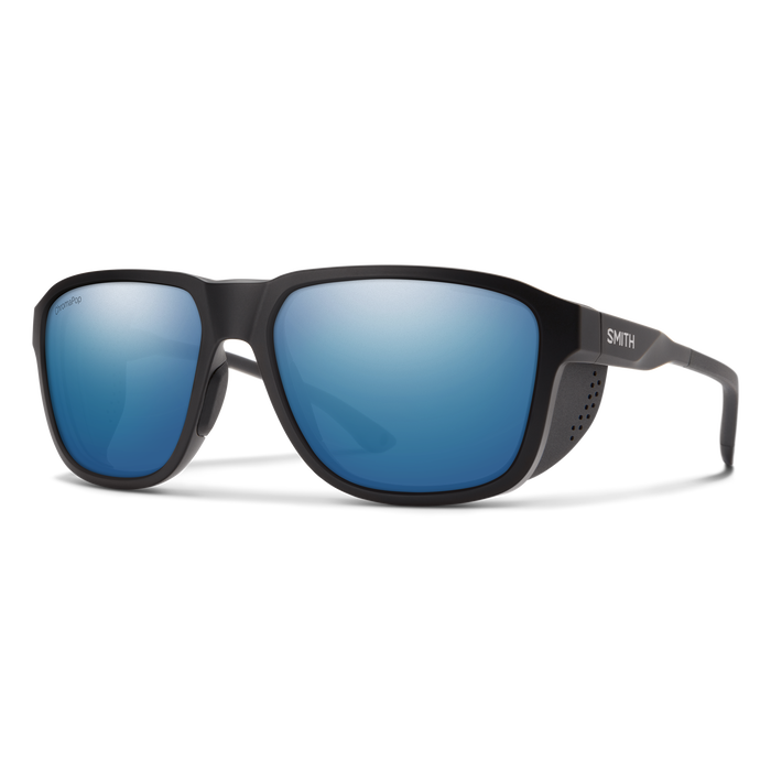 Smith Embark Matte Black | ChromaPop Polarized Blue Mirror Lens