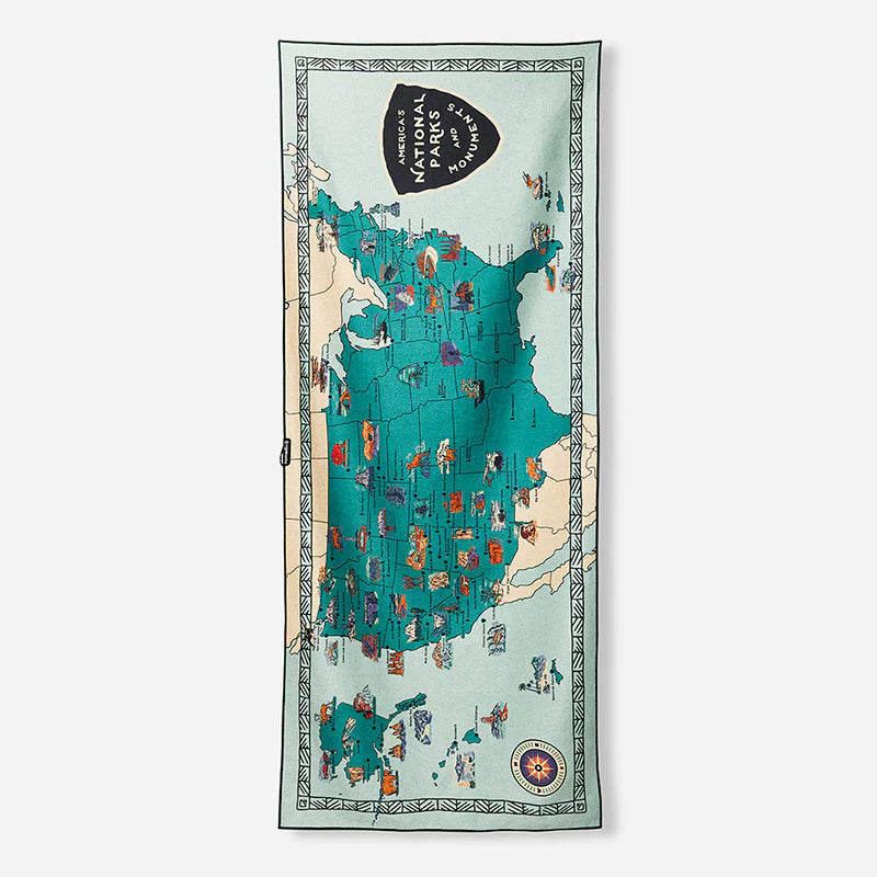 Nomadix Original Towel National Parks and Monuments Map
