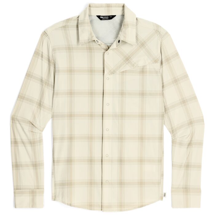 Outdoor Research Astroman Long Sleeve Sun Shirt - Mens Oyster / M