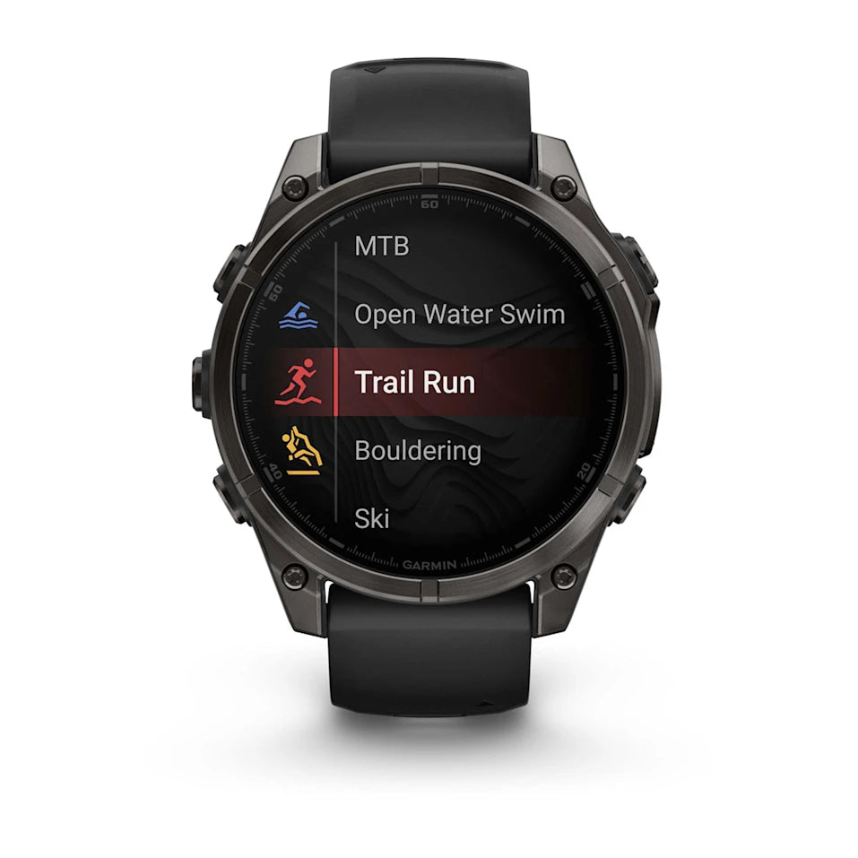 Garmin Fenix 8 47 Mm, Amoled, Slate Gray With Black Silicone Band