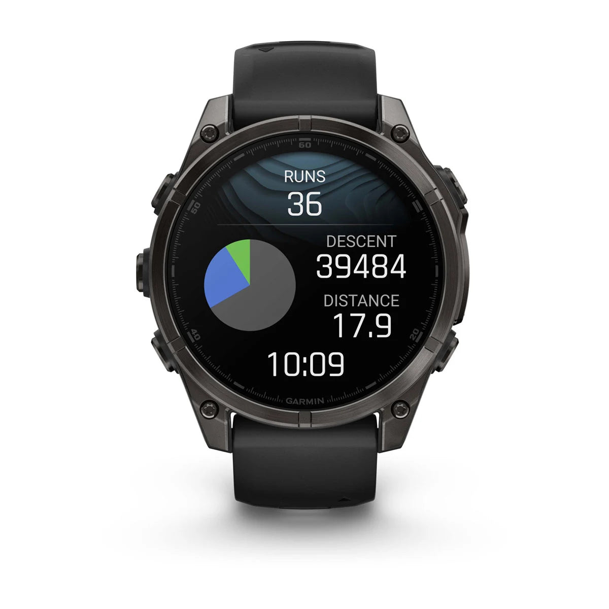 Garmin Fenix 8 47 Mm, Amoled, Slate Gray With Black Silicone Band