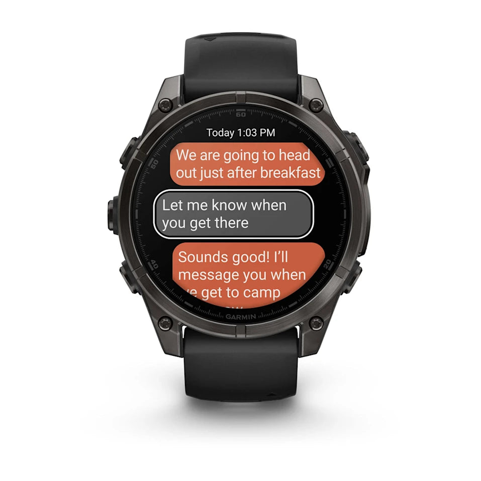 Garmin Fenix 8 47 Mm, Amoled, Slate Gray With Black Silicone Band