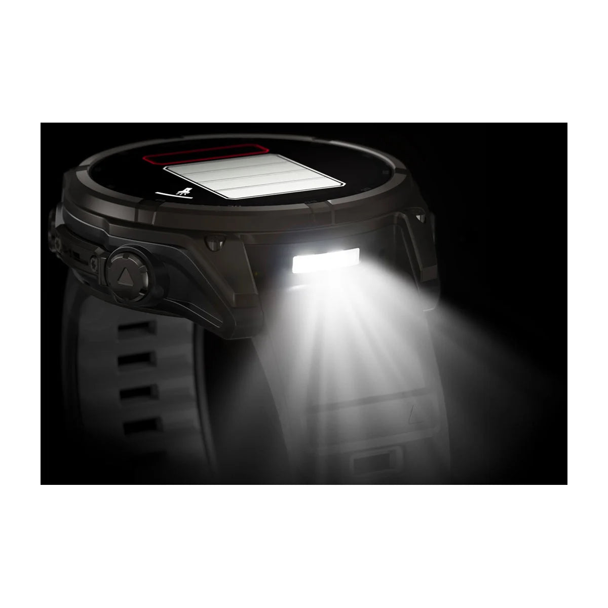 Garmin Fenix 8 47 Mm, Solar, Sapph, Carb Gry Dlc Tit w/ Blk/Peb Gry Sil