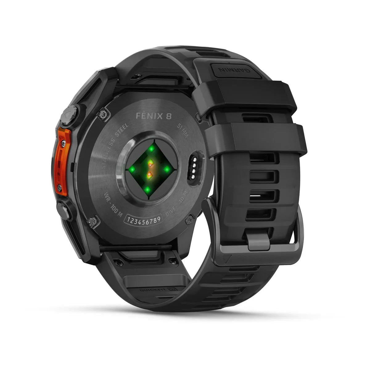 Garmin Fenix 8 51 Mm, Amoled, Slate Gray With Black Silicone Band