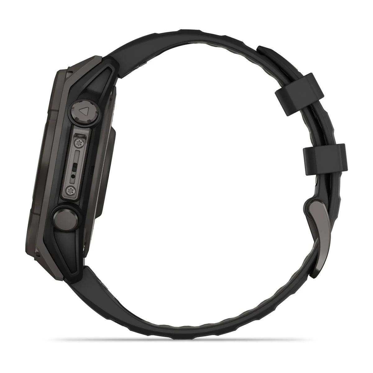 Garmin Fenix 8 47 Mm, Solar, Sapph, Carb Gry Dlc Tit w/ Blk/Peb Gry Sil