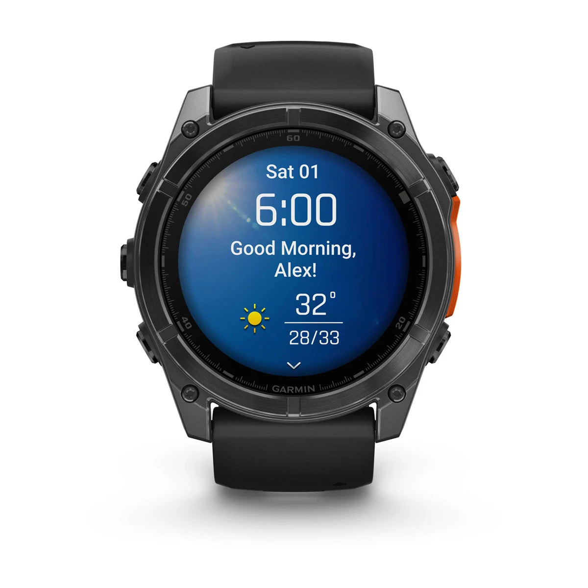 Garmin Fenix 8 51 Mm, Amoled, Slate Gray With Black Silicone Band