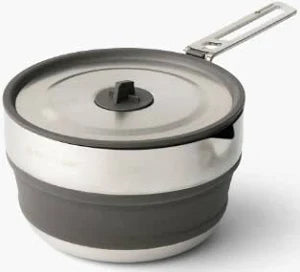 Sea to Summit Detour Stainless Steel Collapsible Pot Moonstruck Grey