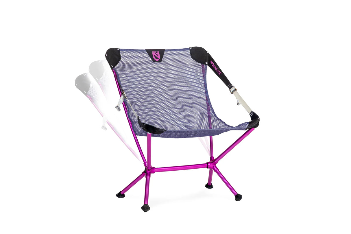 Nemo Moonlite Reclining Camp Chair Blue Granite/Rosebud