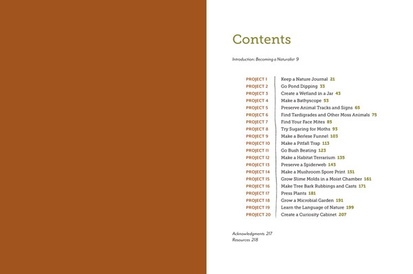 Mountaineers Books The Naturalist at Home: Projects for Discovering the Hidden World Around Us
