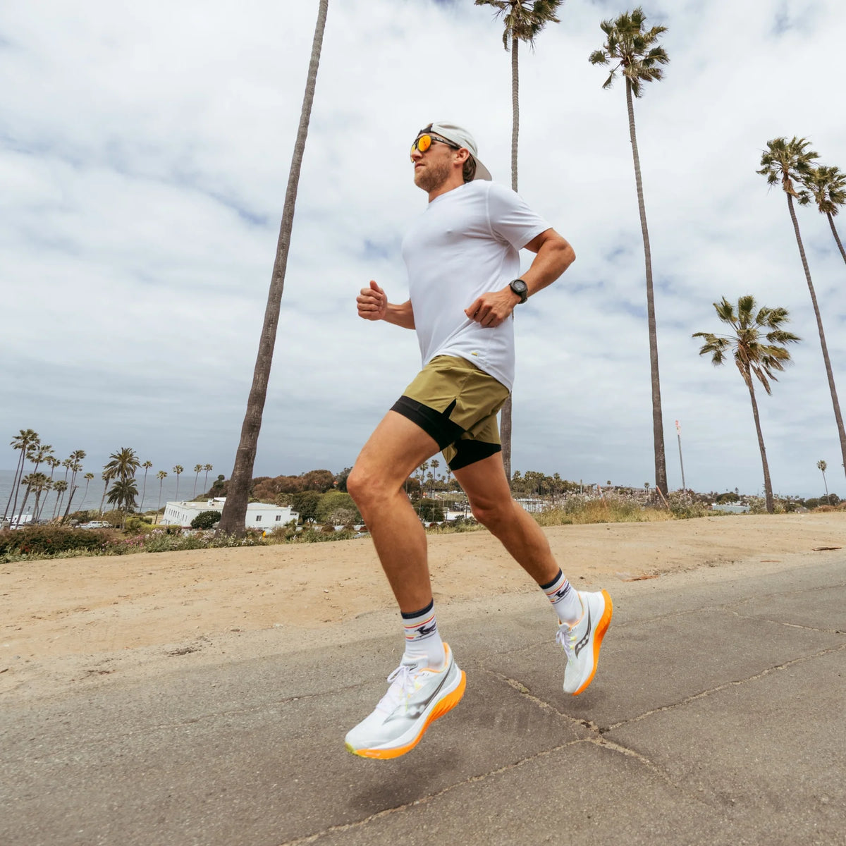 Frontrunner Micro Crew Ultra-lightweight Cushion Running Socks - Men's
