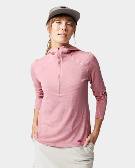 Stio Trax Power Grid Half Zip Hoodie - Womens