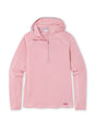 Stio Trax Power Grid Half Zip Hoodie - Womens Rustic Rose