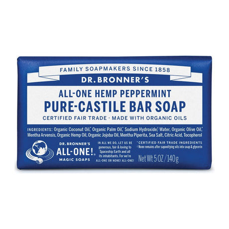 Dr. Bronners Pure-Castile Magic Bar Soap Peppermint