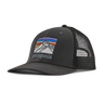 Line Logo Ridge Lopro Trucker Hat Ink Black