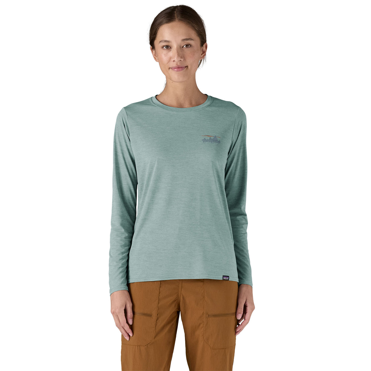 Long Sleeve Cap Cool Daily Graphic Shirt - Women's 73 Skyline: Thermal Blue X-Dye / L
