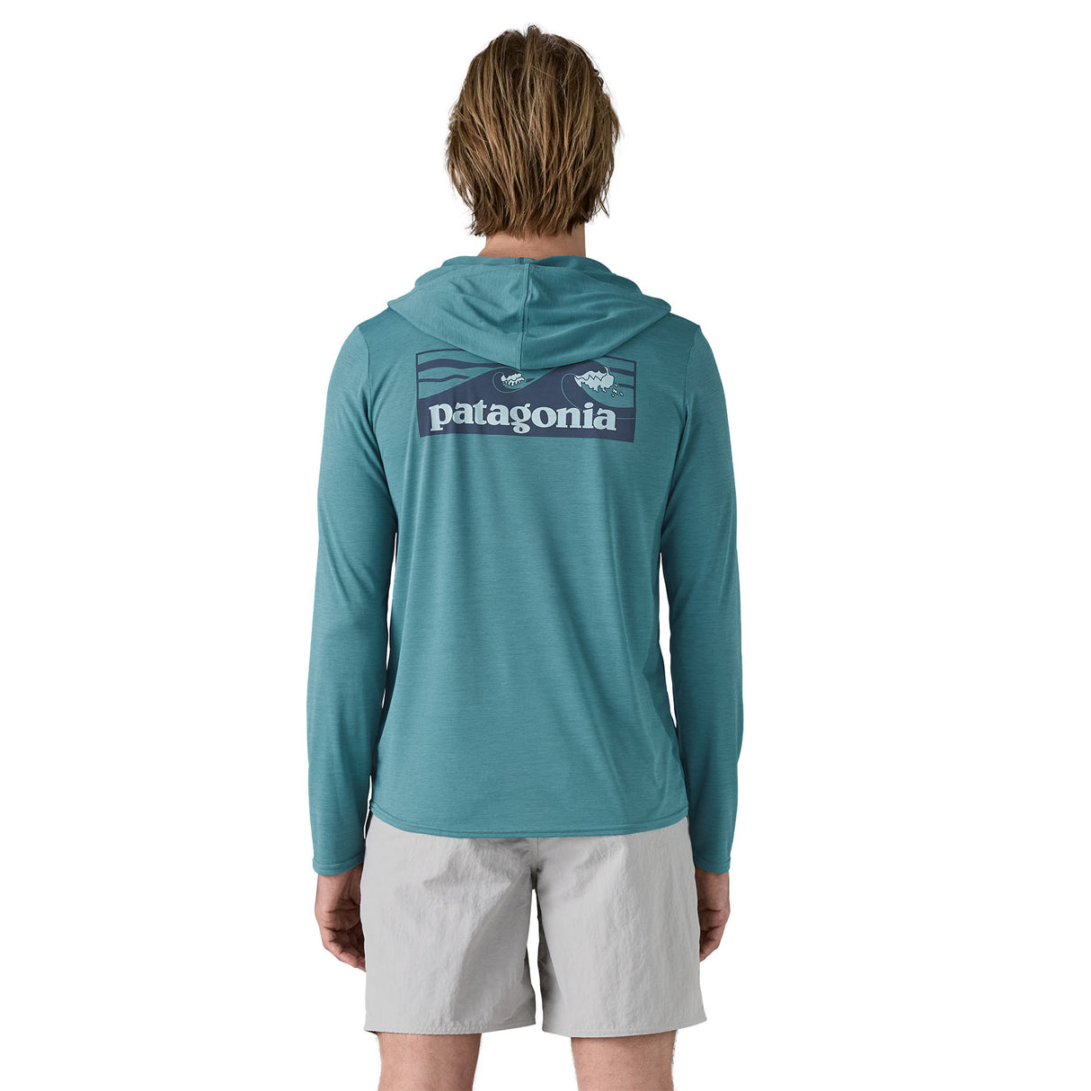 Cap Cool Daily Graphic Hoody - Men's Boardshort Logo Tones: Wetland Blue X-Dye / L