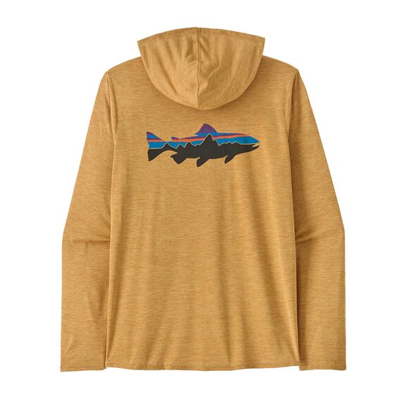 Cap Cool Daily Graphic Hoody - Men's Fitz Roy Trout: Beeswax Tan X-Dye / L