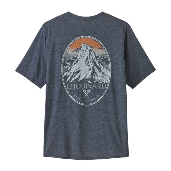 Cap Cool Daily Graphic Shirt - Lands - Men's Chouinard Crest: Smolder Blue X-Dye / L