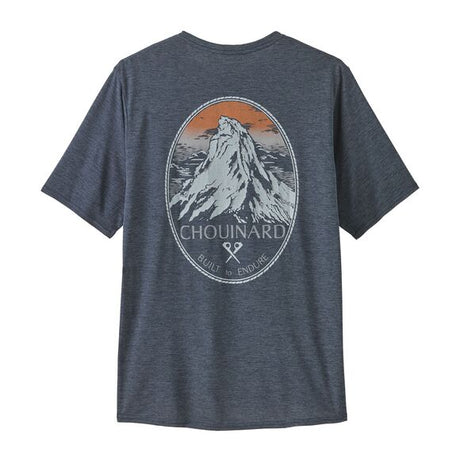 Cap Cool Daily Graphic Shirt - Lands - Men's Chouinard Crest: Smolder Blue X-Dye / L