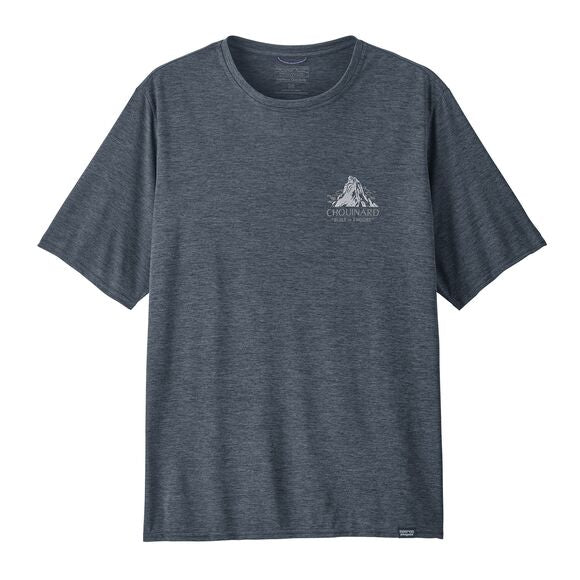 Cap Cool Daily Graphic Shirt - Lands - Men's Chouinard Crest: Smolder Blue X-Dye / L