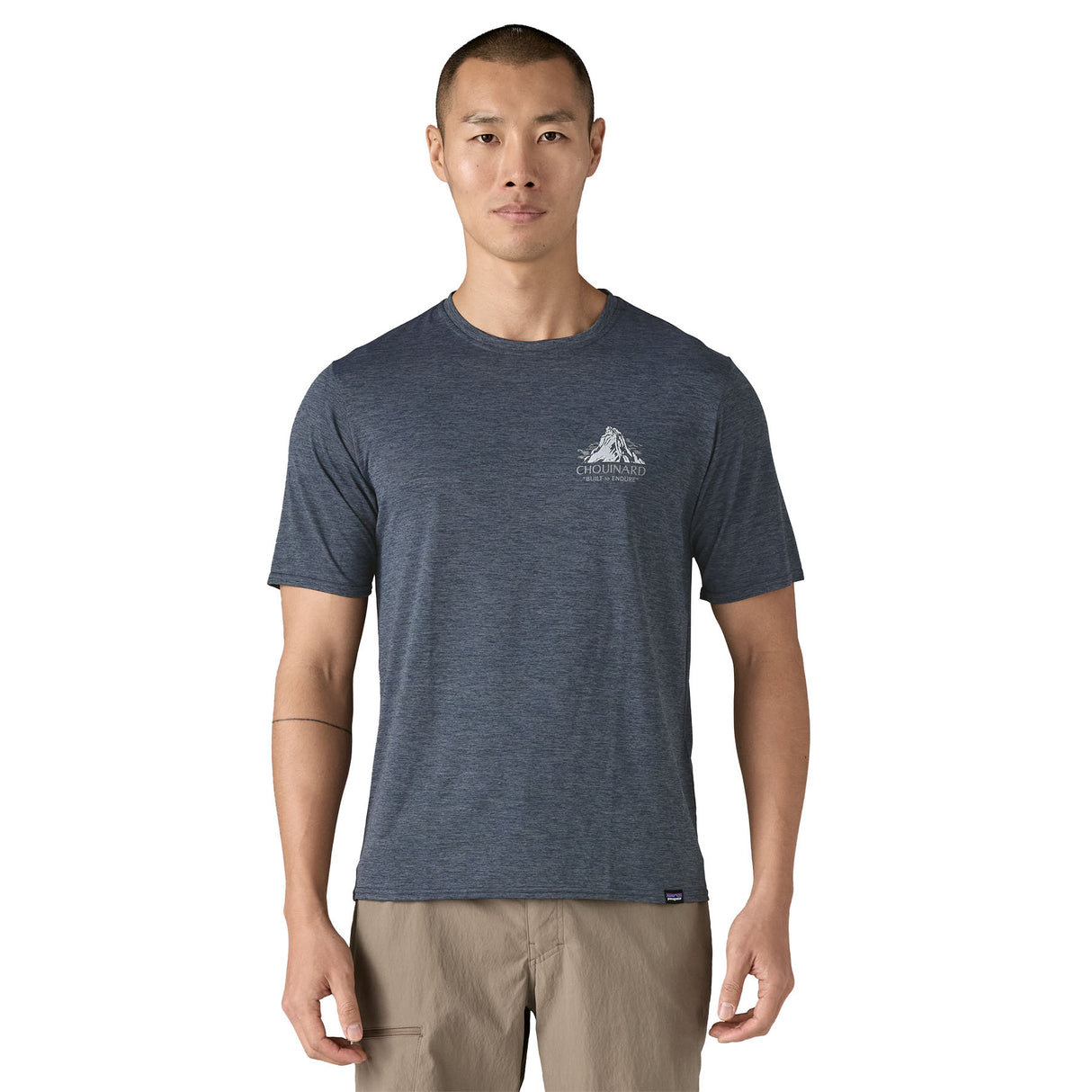 Cap Cool Daily Graphic Shirt - Lands - Men's Chouinard Crest: Smolder Blue X-Dye / L