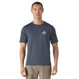 Cap Cool Daily Graphic Shirt - Lands - Men's Chouinard Crest: Smolder Blue X-Dye / L