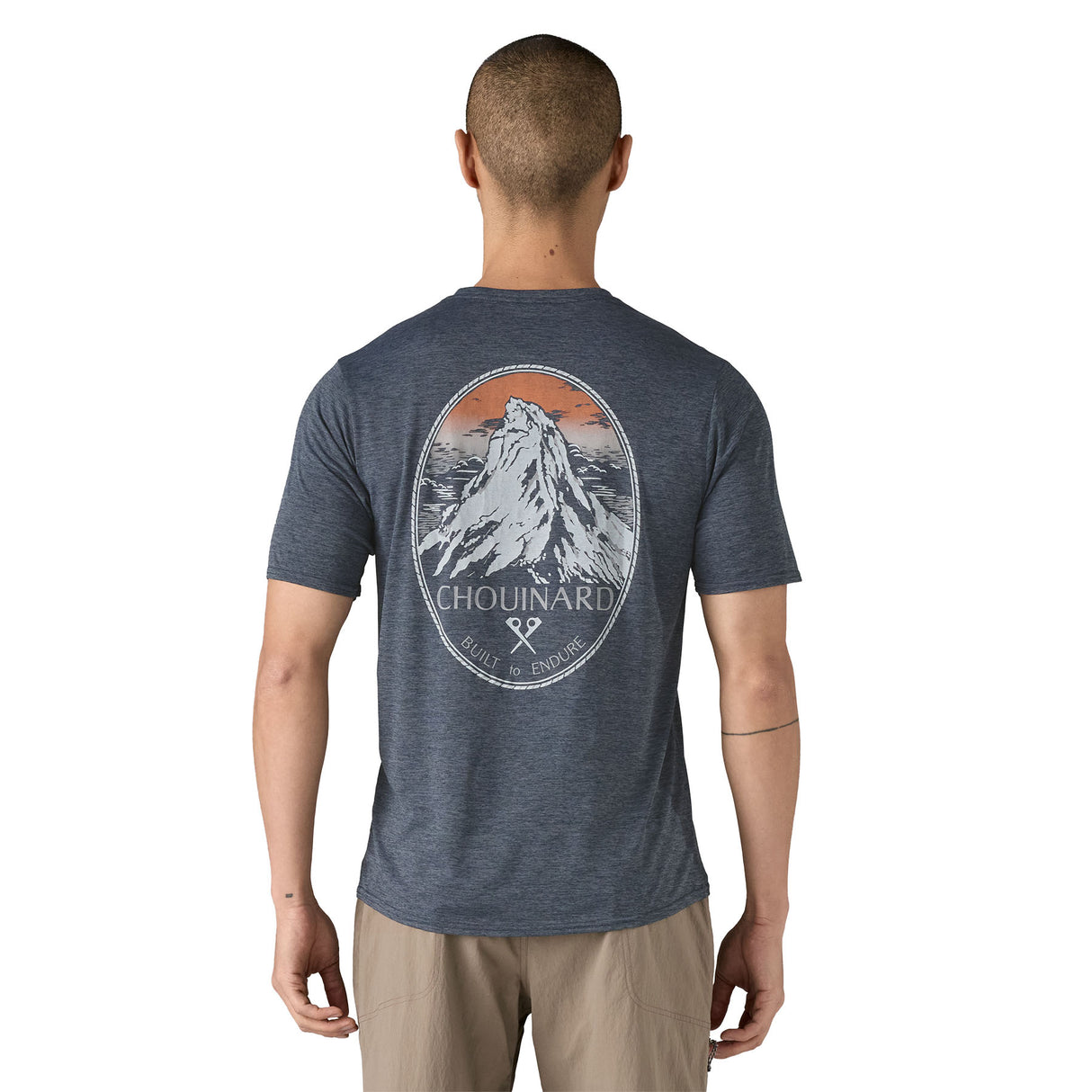 Cap Cool Daily Graphic Shirt - Lands - Men's Chouinard Crest: Smolder Blue X-Dye / L