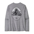 Longsleeve Cap Cool Daily Graphic Shirt - Lands - Men's Chouinard Crest: Feather Grey / L