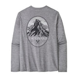 Longsleeve Cap Cool Daily Graphic Shirt - Lands - Men's Chouinard Crest: Feather Grey / L