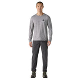Longsleeve Cap Cool Daily Graphic Shirt - Lands - Men's Chouinard Crest: Feather Grey / L