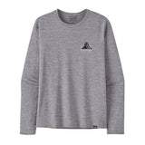Longsleeve Cap Cool Daily Graphic Shirt - Lands - Men's Chouinard Crest: Feather Grey / L