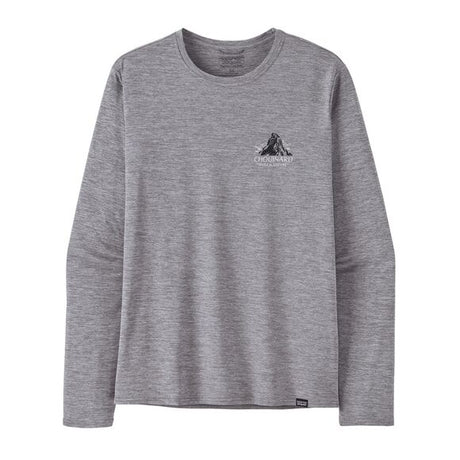 Longsleeve Cap Cool Daily Graphic Shirt - Lands - Men's Chouinard Crest: Feather Grey / L
